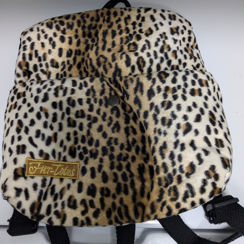 Fur-Totes Leopard Print Backpack